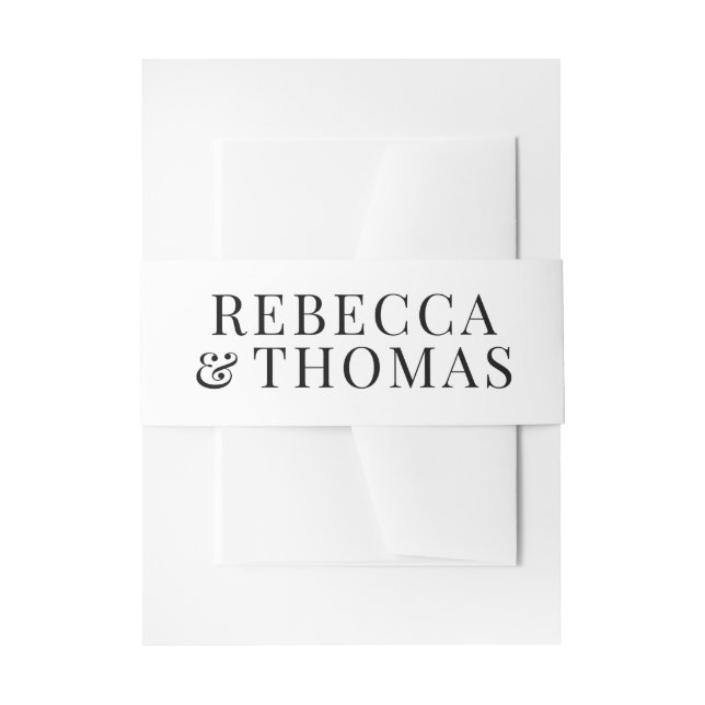 Bandeau De Faire-part Mariage de noms modernes (Devant example)