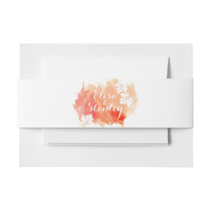 Bandeau De Faire-part Mariage de pêche de corail abstrait moderne