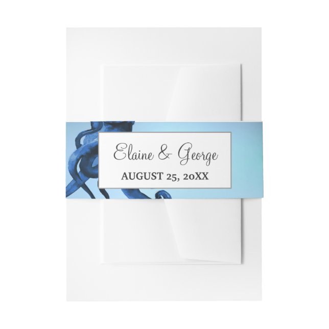 Bandeau De Faire-part Mariage de pieuvre mystique de l'océan (Devant example)