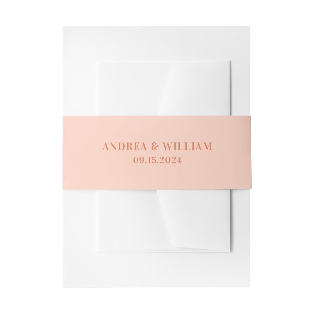 Bandeau De Faire-part Mariage de plage (Devant example)