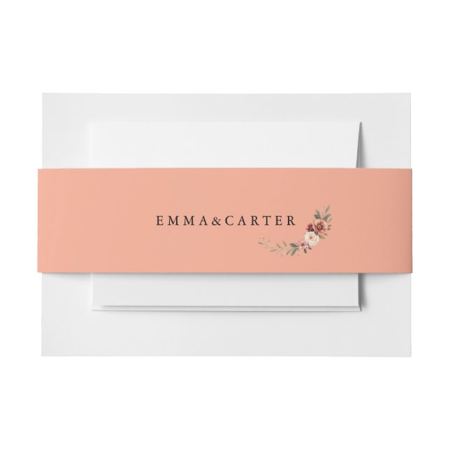 Bandeau De Faire-part Mariage de script minimal et élégant (Devant Example)