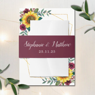 Bandeau De Faire-part Mariage de typographie de script moderne de Bourgo