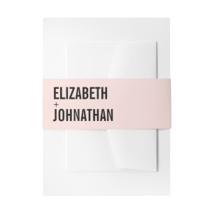 Bandeau De Faire-part Mariage de typographie rose simple et minimale