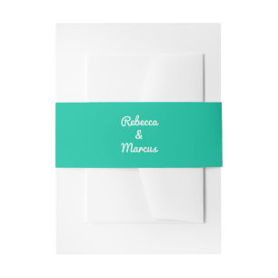 Bandeau De Faire-part Mariage de typographie verte moderne Script Bold M
