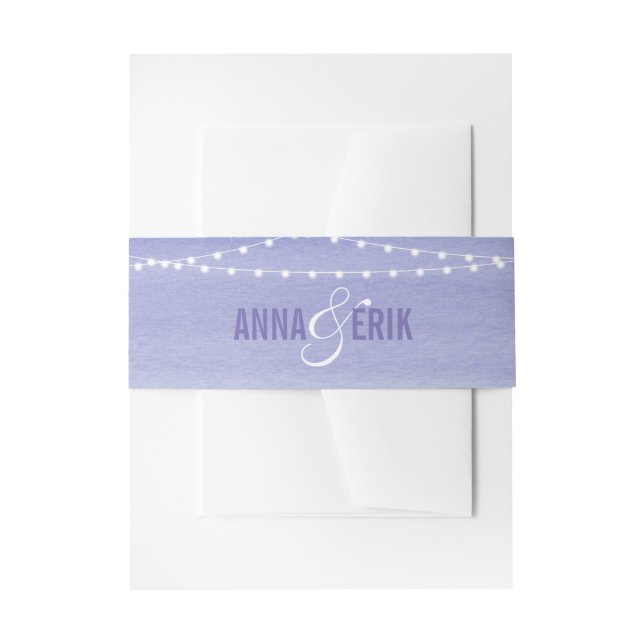 Bandeau De Faire-part Mariage de voyants de chaîne aquarelle (Devant example)