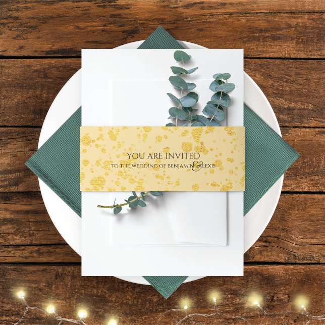 Bandeau De Faire-part Mariage d'embellissement de Parties scintillant Go (Créateur téléchargé)