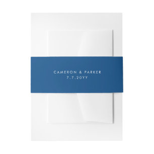 Bandeau De Faire-part Mariage des noms minimaux de marine moderne
