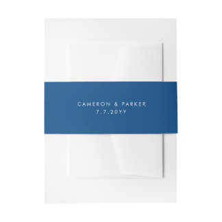 Bandeau De Faire-part Mariage des noms minimaux de marine moderne