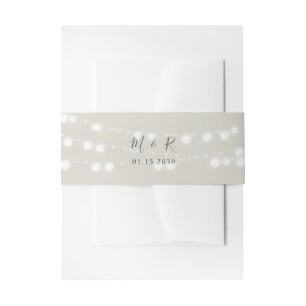 Bandeau De Faire-part Mariage des voyants de chaîne