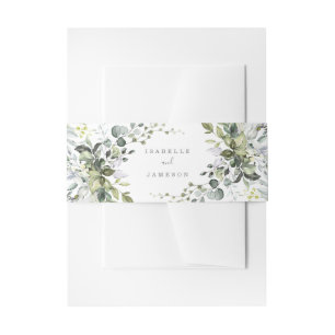 Bandeau De Faire-part Mariage Dusty Blue Florals