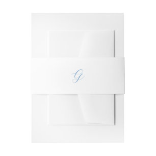 Bandeau De Faire-part Mariage élégant bleu et blanc de style côtier chic