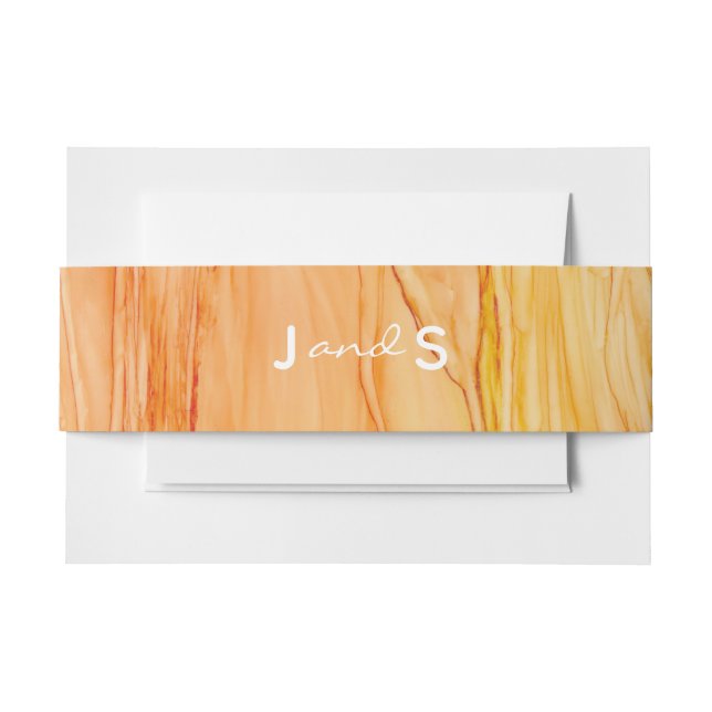 Bandeau De Faire-part Mariage Elegant Bouquet (Devant Example)