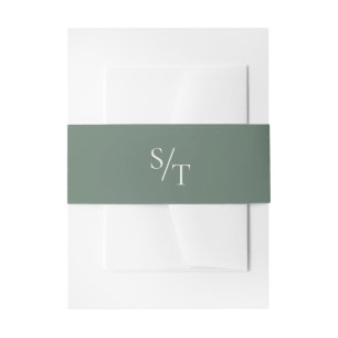 Bandeau De Faire-part Mariage Élégant de Traditionnelle Forêt Verte
