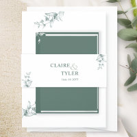 Mariage élégant moderne et minimal vert