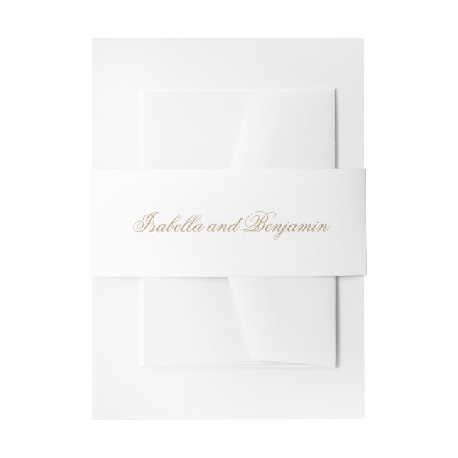 Bandeau De Faire-part Mariage élégant traditionnel Gold Formal (Devant example)