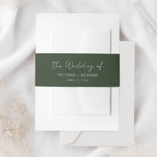 Bandeau De Faire-part Mariage Emerald Green