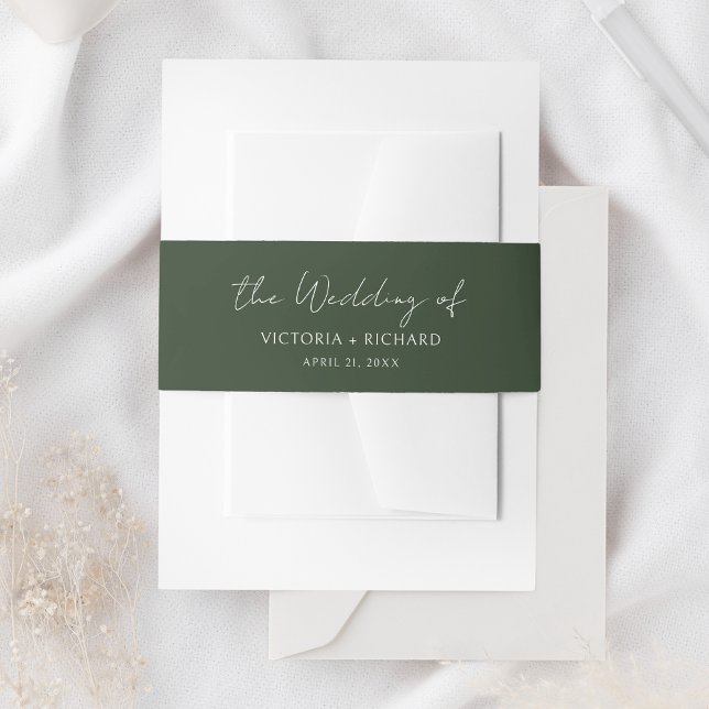 Bandeau De Faire-part Mariage Emerald Green (Créateur téléchargé)