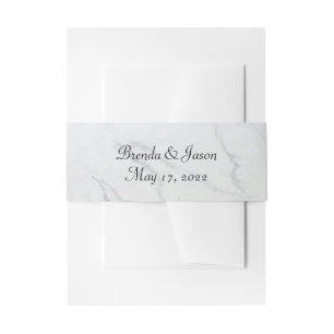Bandeau De Faire-part Mariage en marbre gris