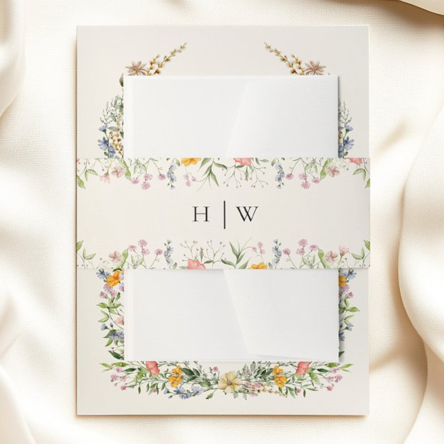 Bandeau De Faire-part Mariage fleur sauvage (Créateur téléchargé)