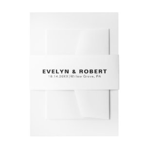 Bandeau De Faire-part Mariage formel minimaliste élégant