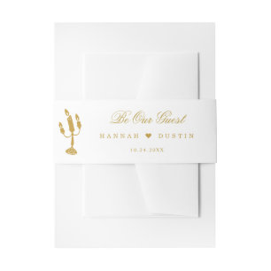 Bandeau De Faire-part Mariage Livre d'Histoire de la Belle et la Bête en