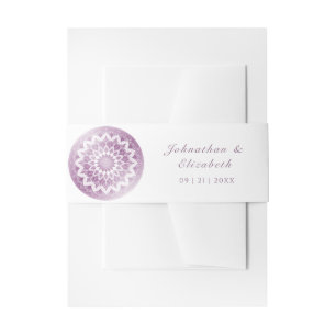 Bandeau De Faire-part Mariage Mandala à Dentelle Rose