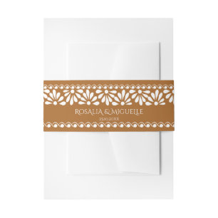 Bandeau De Faire-part Mariage mexicain vintage en terre cuite