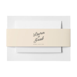 Bandeau De Faire-part Mariage minimaliste de champagne moderne