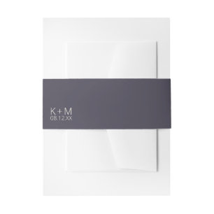 Bandeau De Faire-part Mariage minimaliste d'humeur Indigo ID741