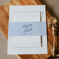 Mariage Minimaliste Moderne Bleu