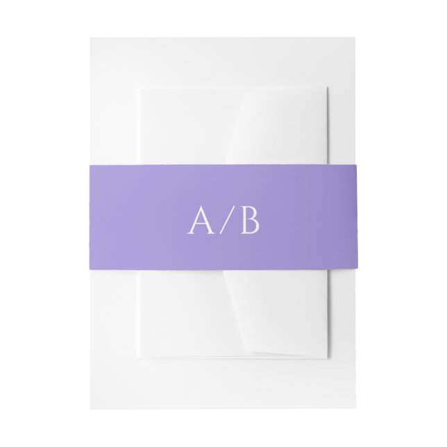 Bandeau De Faire-part Mariage moderne Lilac élégant (Devant example)