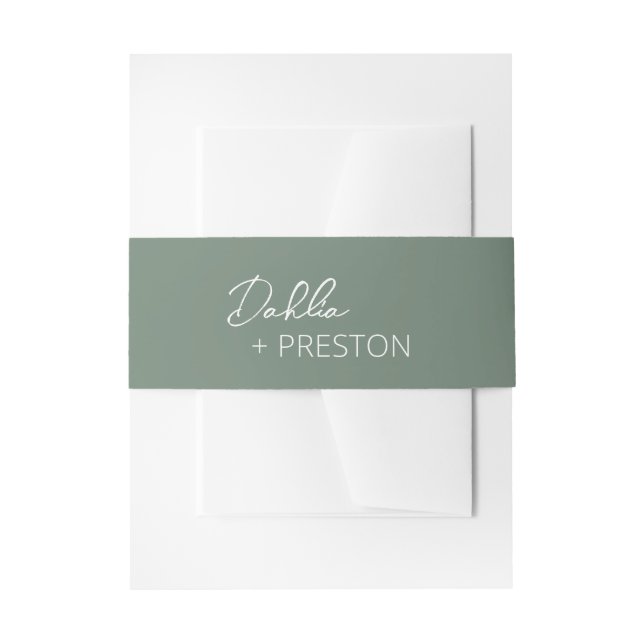 Bandeau De Faire-part Mariage moderne minimaliste (Devant example)