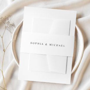 Bandeau De Faire-part Mariage moderne noir blanc