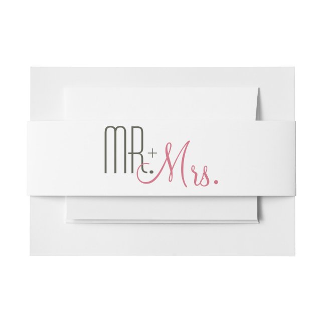 Bandeau De Faire-part Mariage moderne rétro (Devant Example)