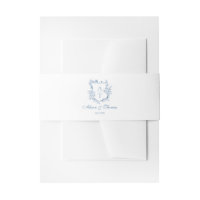 Mariage Monogram Crest Classic Bleu Vibrant