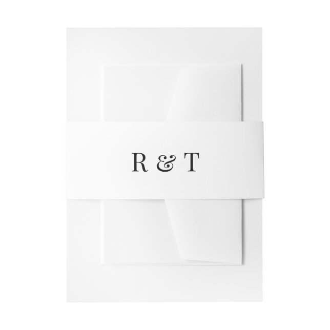 Bandeau De Faire-part Mariage Monogramme Couples (Devant example)