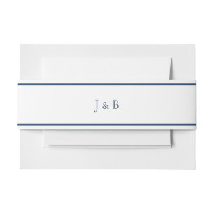 Bandeau De Faire-part Mariage Monogramme simple