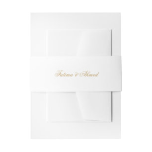 Bandeau De Faire-part Mariage musulman blanc minimal