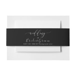 Bandeau De Faire-part Mariage noir+blanc