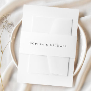 Bandeau De Faire-part Mariage noir blanc intemporel