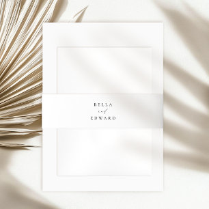 Bandeau De Faire-part Mariage noir et blanc