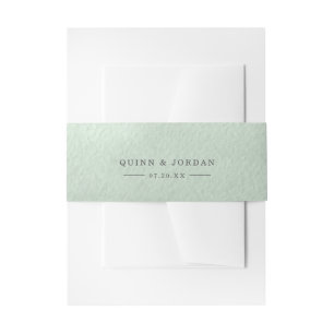 Bandeau De Faire-part Mariage personnalisé Sage Green