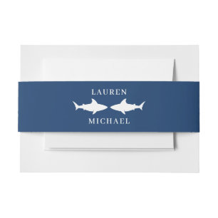 Bandeau De Faire-part Mariage requin