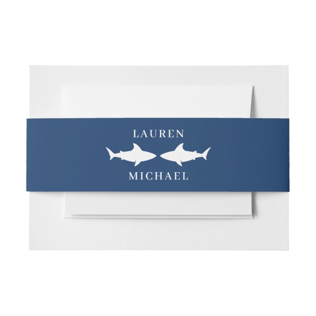 Bandeau De Faire-part Mariage requin (Devant Example)