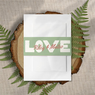 Bandeau De Faire-part Mariage Rétro Moderne Typographie Gras Tons Terreu