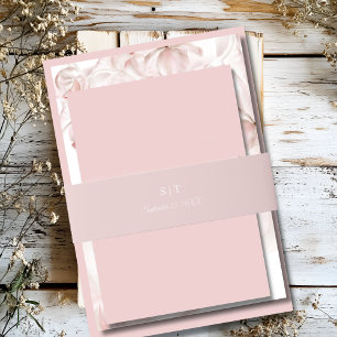 Bandeau De Faire-part Mariage rose doux