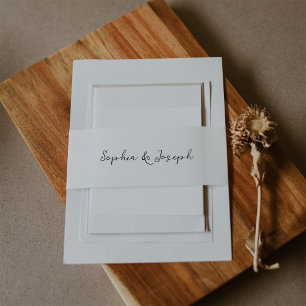 Bandeau De Faire-part Mariage rustique minimaliste