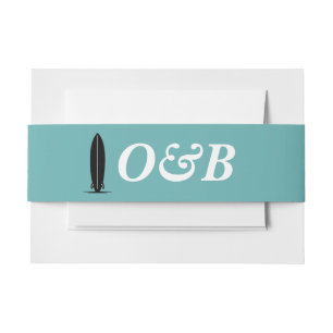 Bandeau De Faire-part Mariage surf Grooms