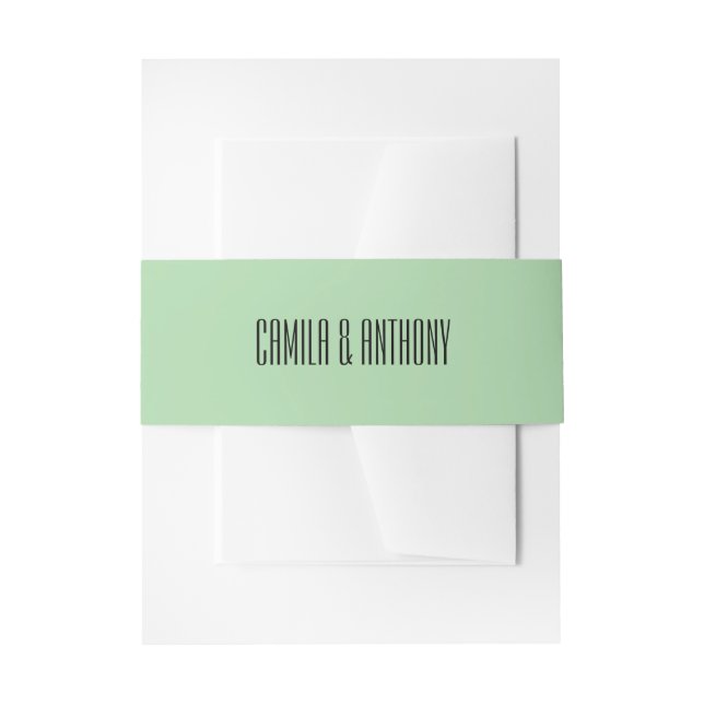 Bandeau De Faire-part Mariage turquoise (Devant example)