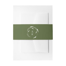 Mariage Vert Monogramme